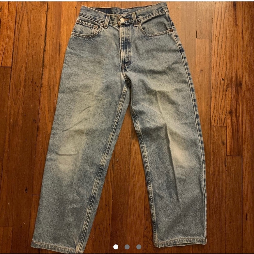 High waisted denim mom jeans